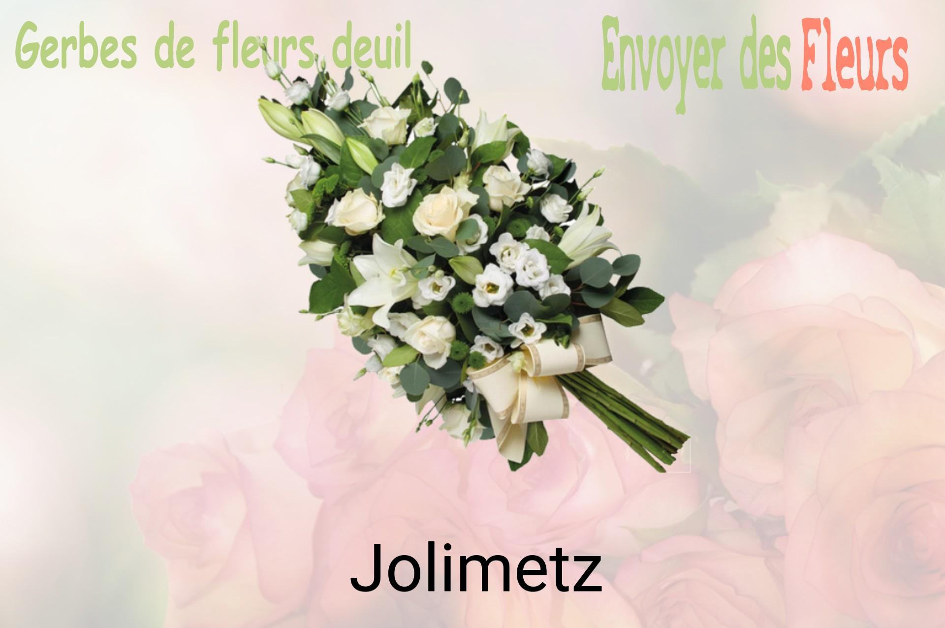 Gerbe de fleurs de deuil livrée à Jolimetz